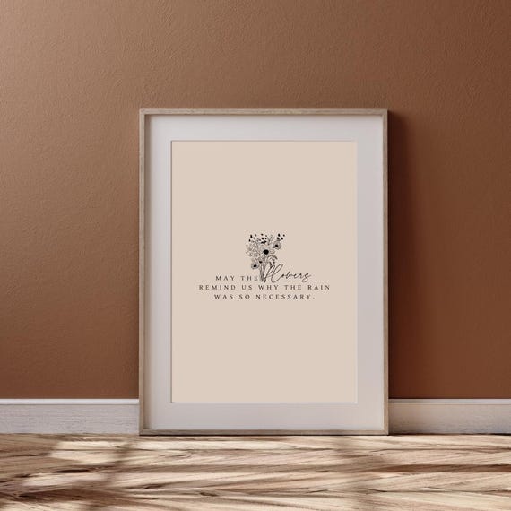 Poster With An Inspiring Message In Beige Aesthetics For Your Living Room Bedroom Or Office Or As A Gift For Friends And Family