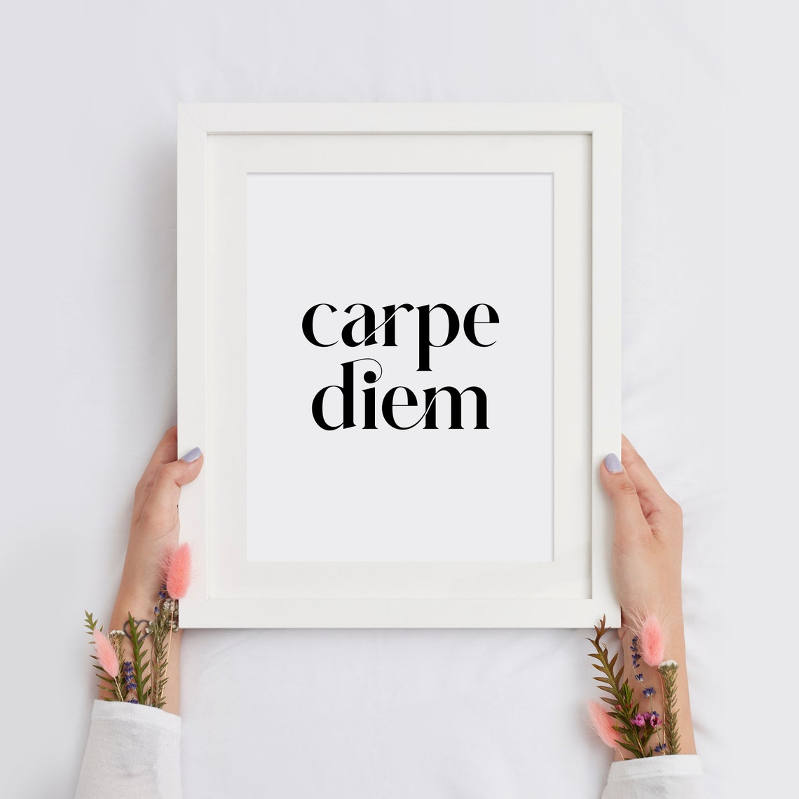 Carpe Diem Latin Seize The Day Classic Serif Typography Poster - Image 2