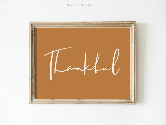 Thanksgiving Gallery Wall Art Print Set, Rustic Autumn Decor