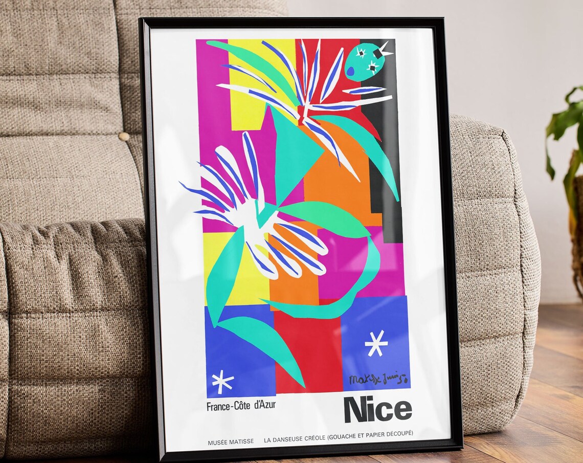Matisse Nice La Danseuse Creole Cut Out Dancer Exhibition Art Poster - Image 3