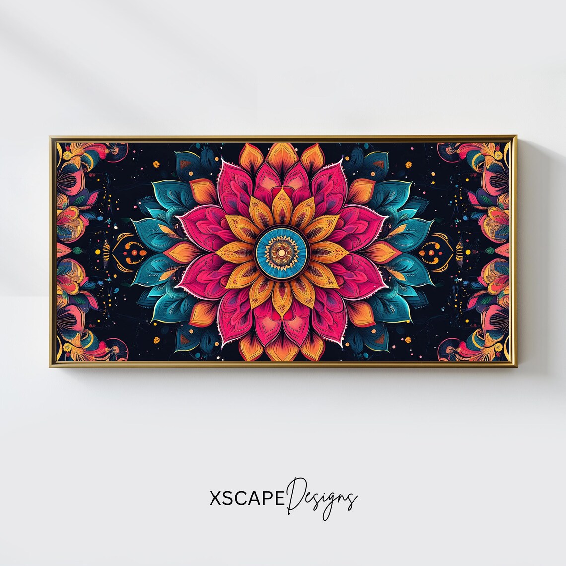 Islamic Mandala, Long Horizontal Narrow Artwork