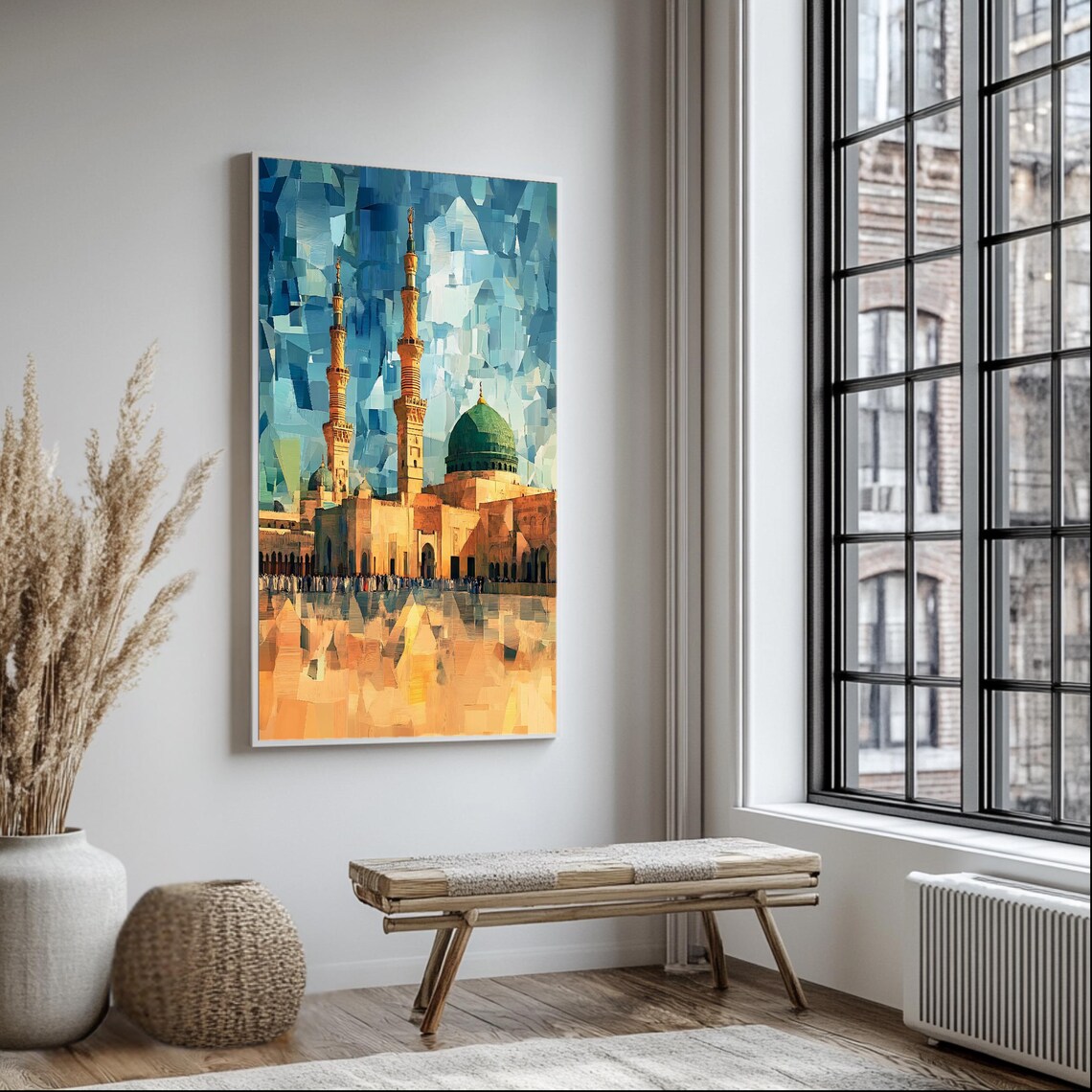 Prophet Mosque Islamic Geometric Art, Medina Poster - Image 3