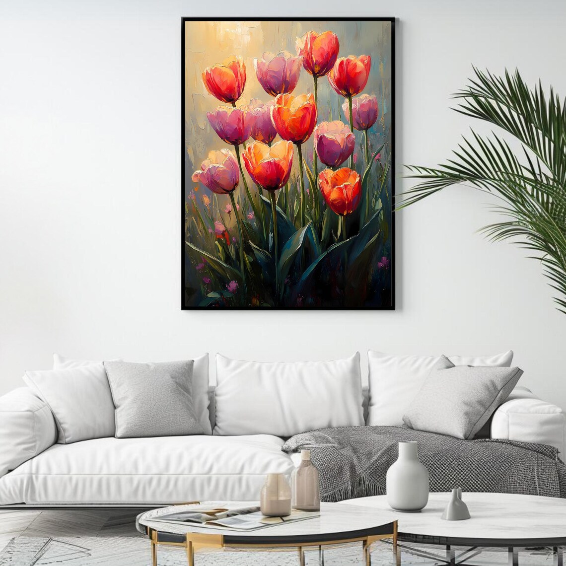 Tulip Art Print, Vibrant Spring Floral Decor - Image 4