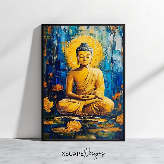 Buddha Art Print, Zen Meditation Decor