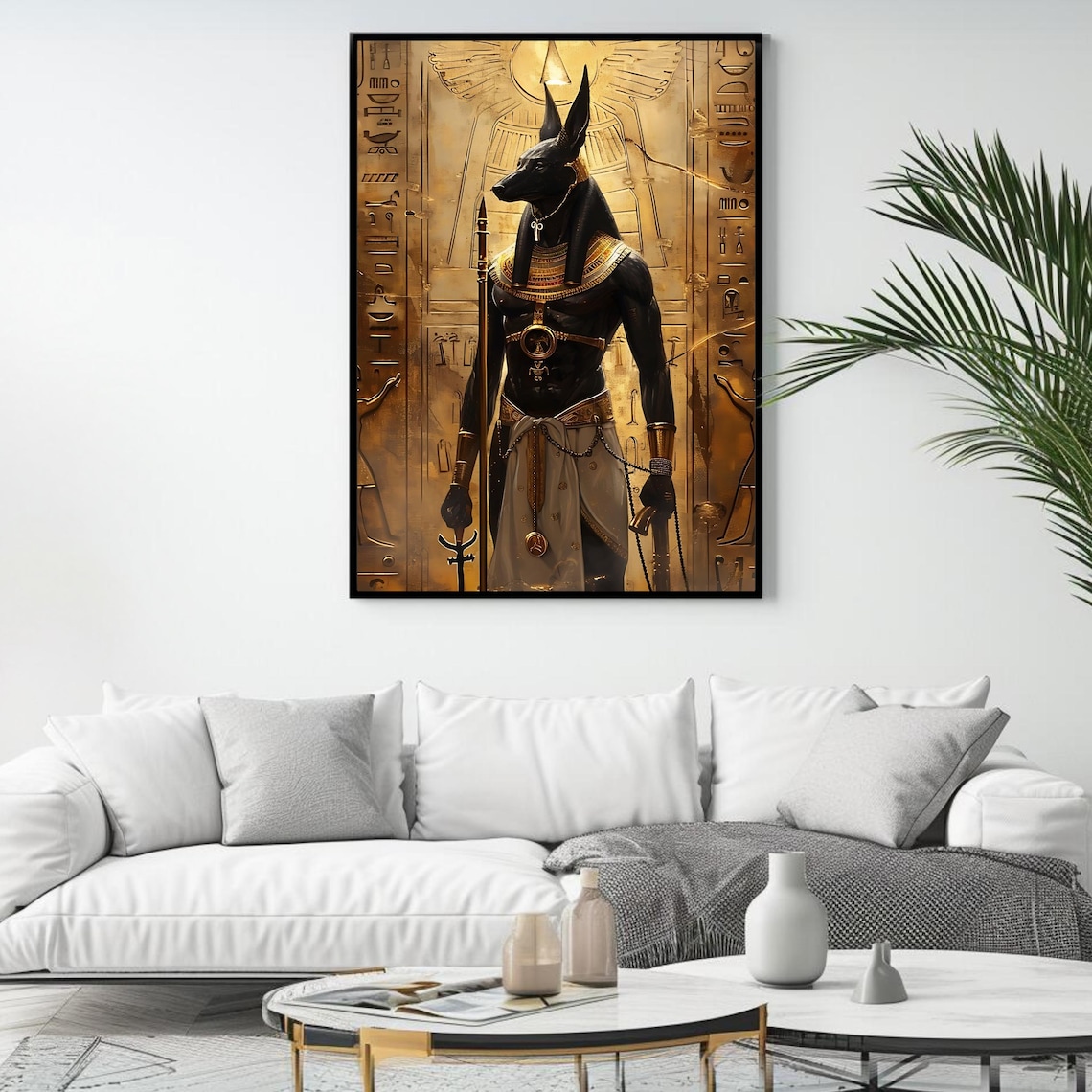 Anubis Egyptian God Art Print, Ancient Egypt Decor - Image 4