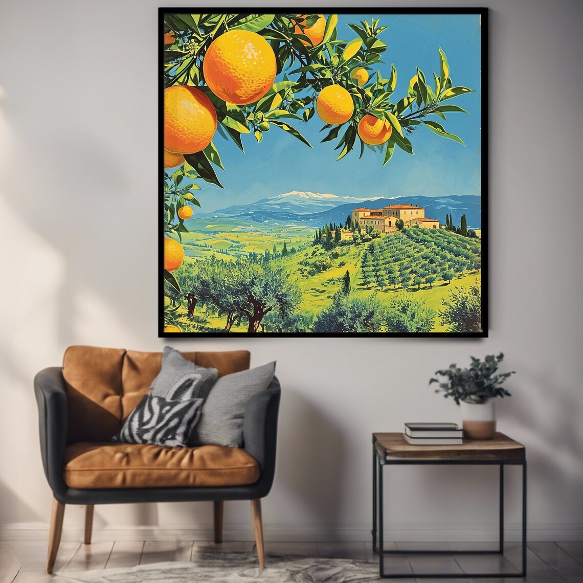 Tuscany Orchard, Countryside Travel Poster - Image 3