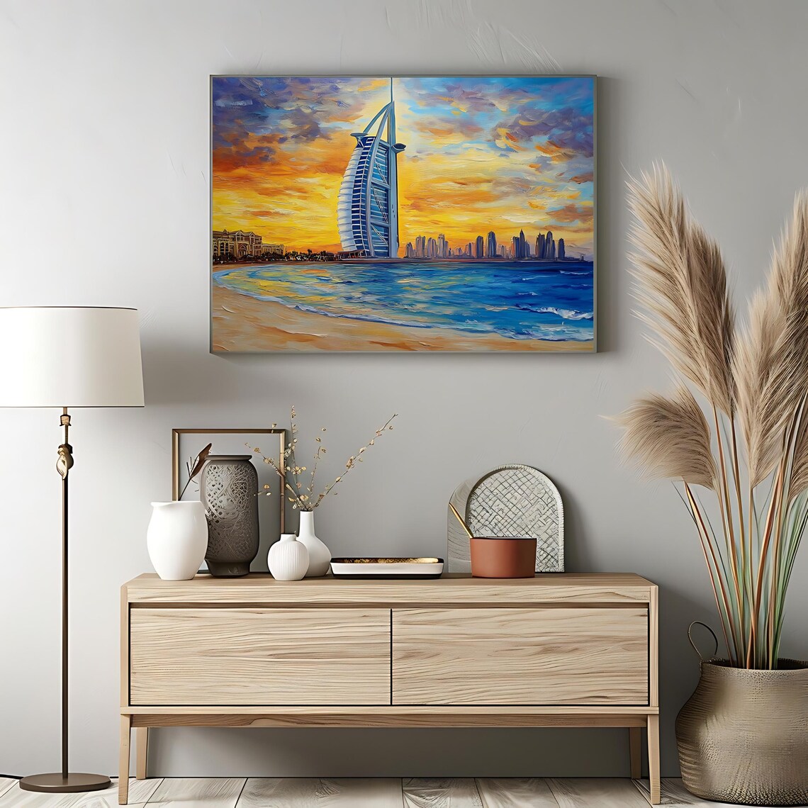 Burj Al Arab Dubai Skyline Travel Poster - Image 3