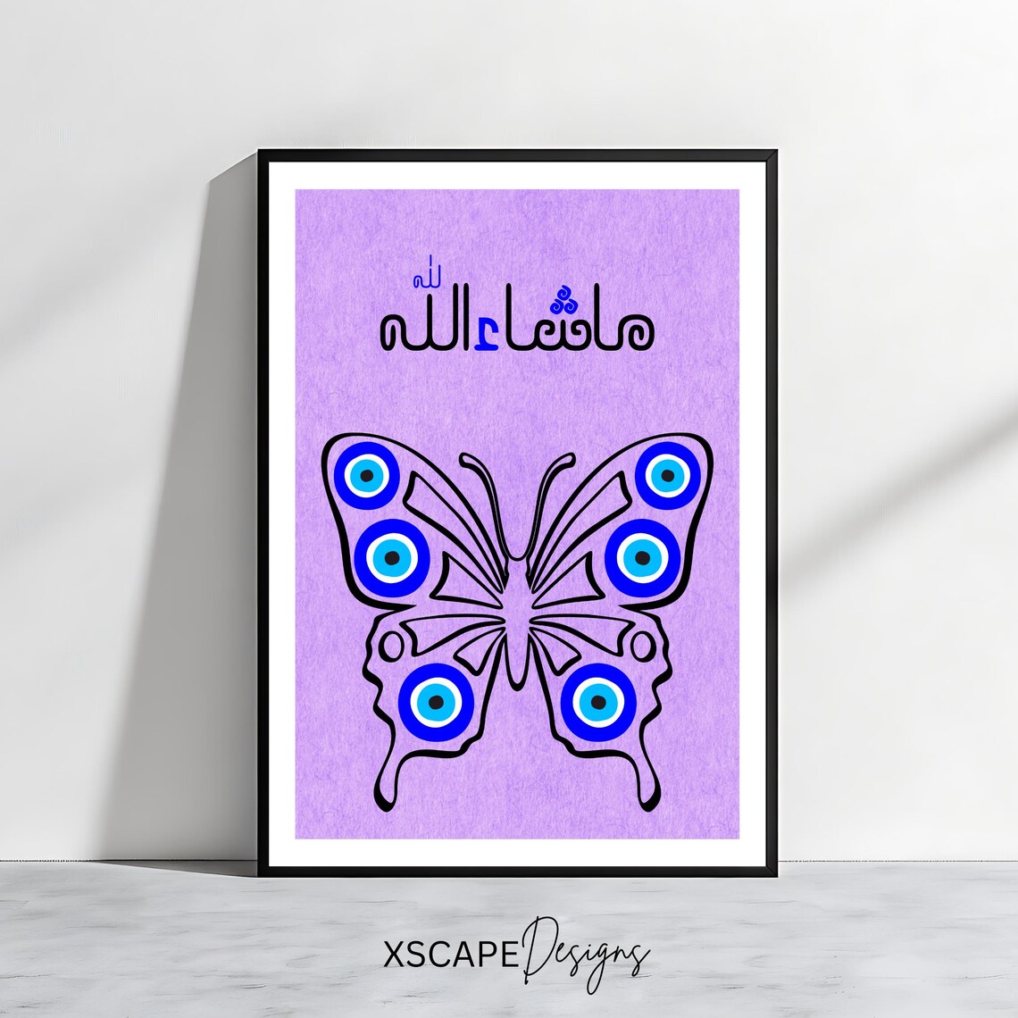 Lebanese Butterfly Mashallah Evil Eye, Arabic Decor