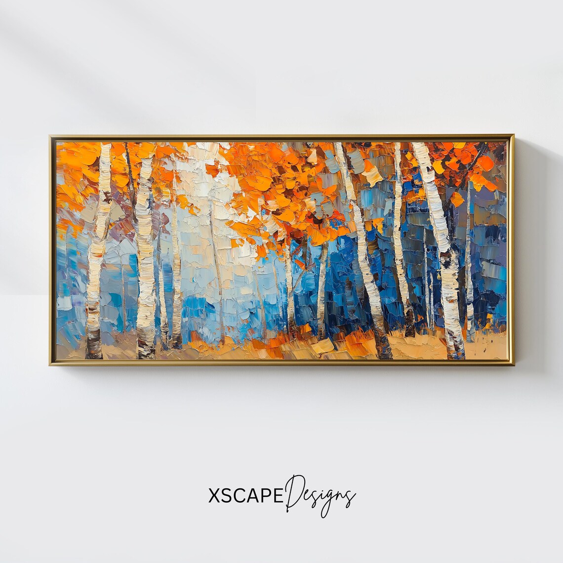 Birch Forest - Autumn Landscape Art Print