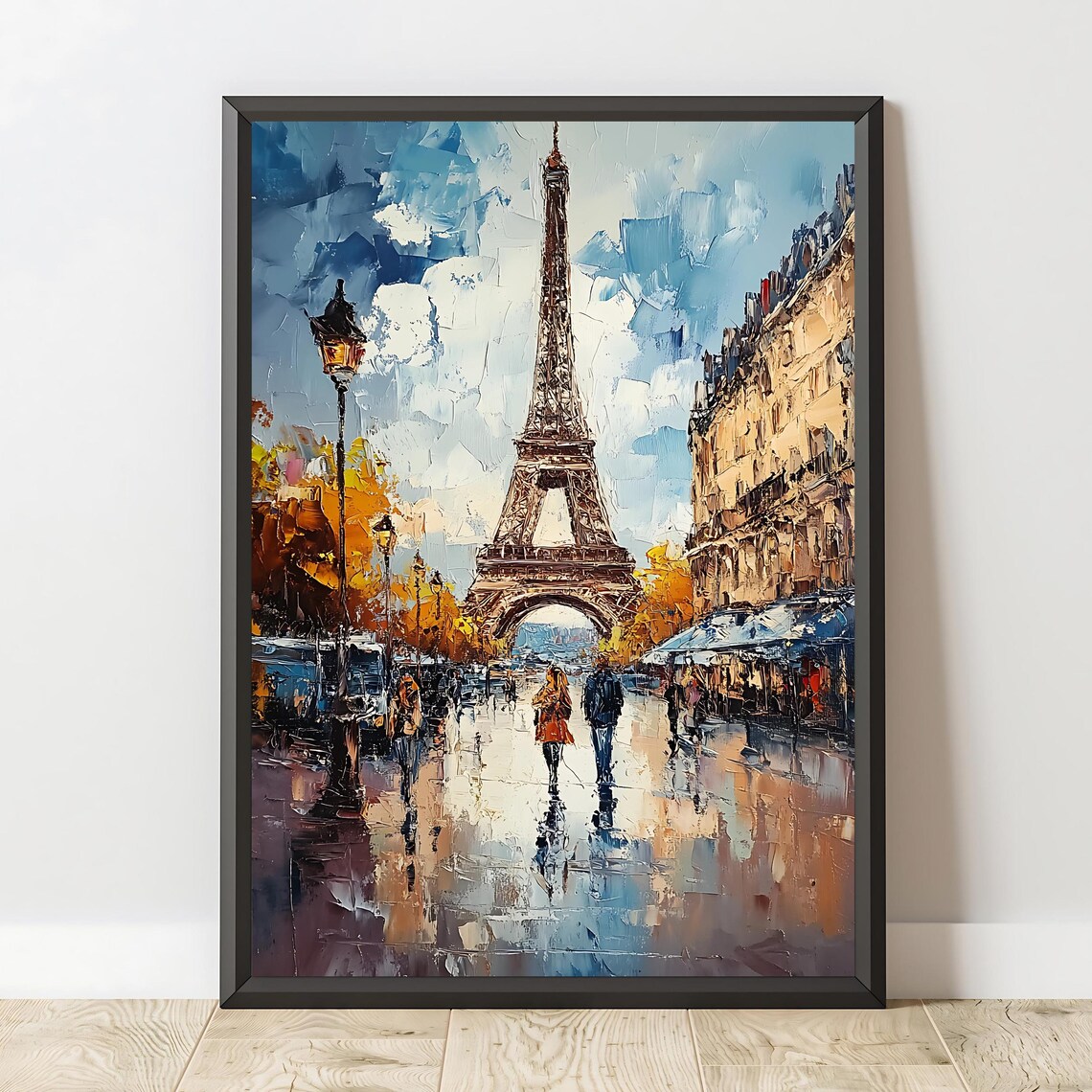 Eiffel Tower Cityscape, Paris Street Art Print - Image 3
