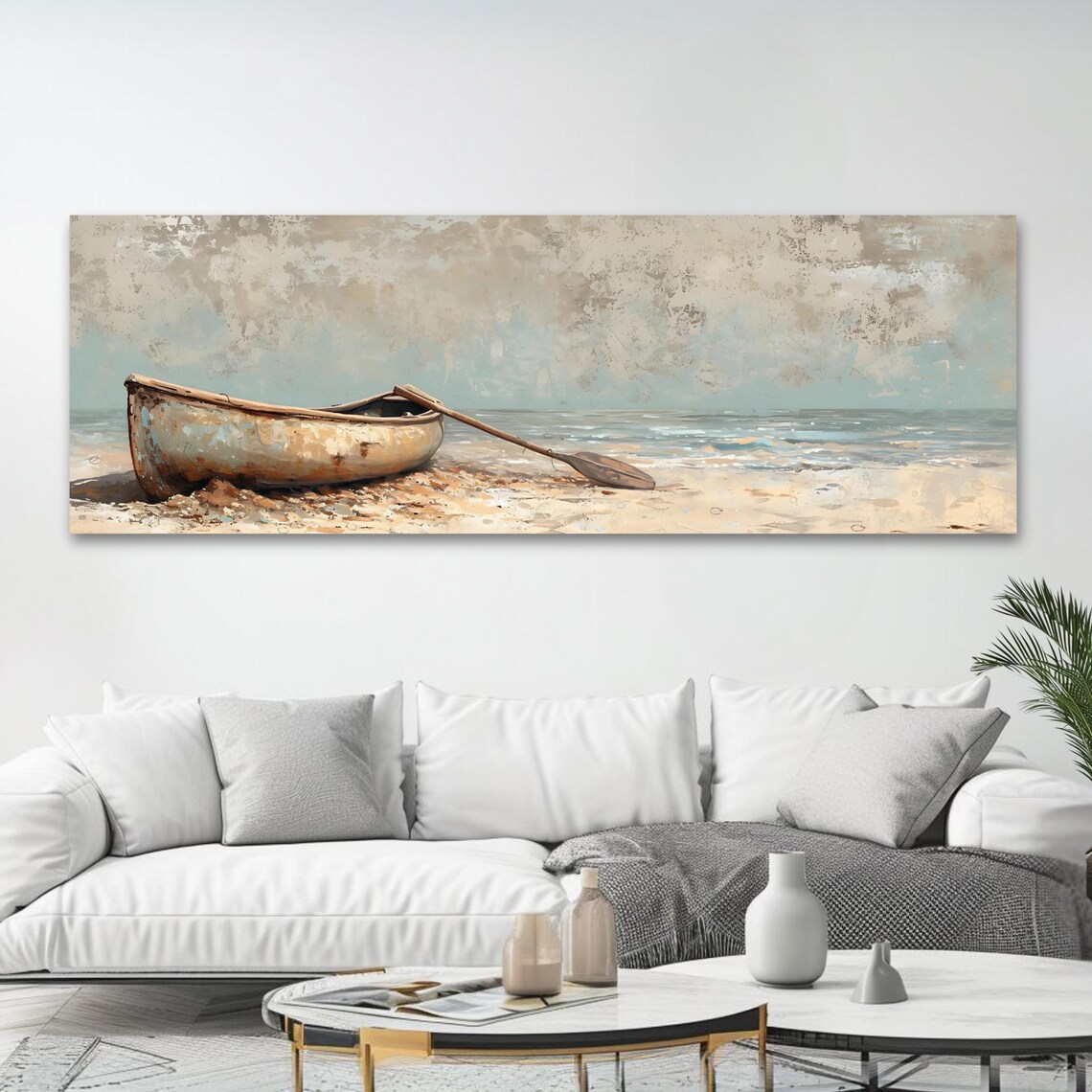 Rustic Boat Art Print, Elegant Nautical Artwork - Image 4