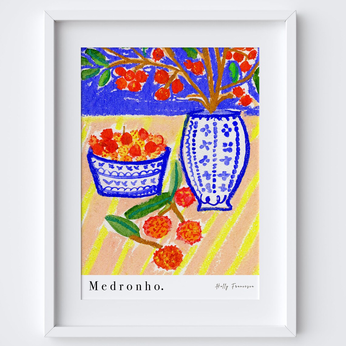 Medronho Portuguese Table Scene Art Print