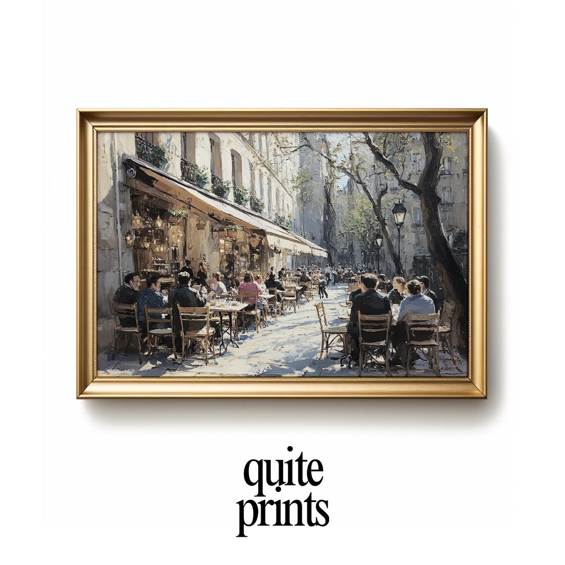 Impressionism Art Paris Caf Street Scene Outdoor Bistro Painting French Lifestyle Wall Decor European City
