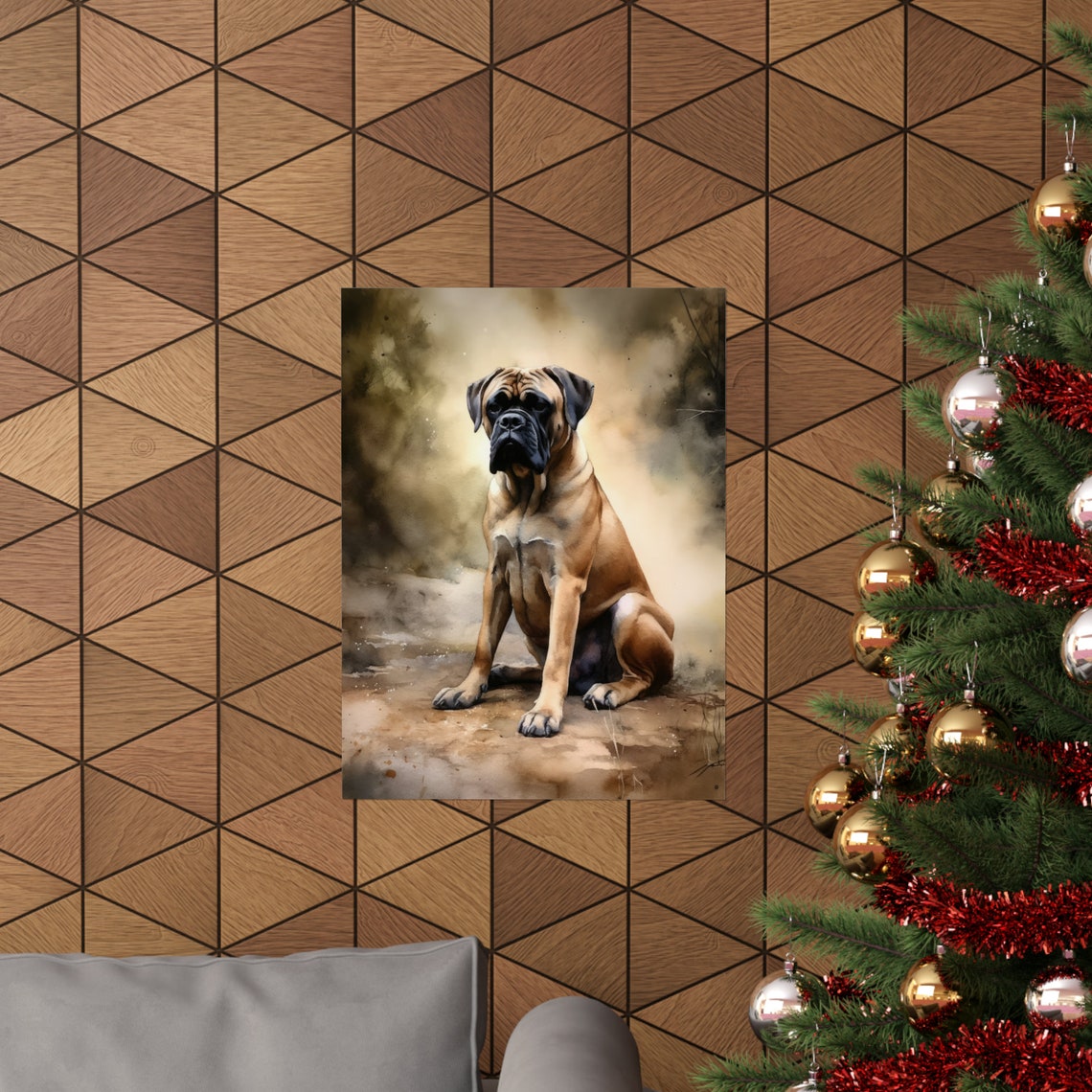 Boerboel Dog Art Print Dog Wall Art Animal Art Print Animal Art Poster Dog Lover Gift Colorful Animal Wall Art Cool Dog Art - Image 3