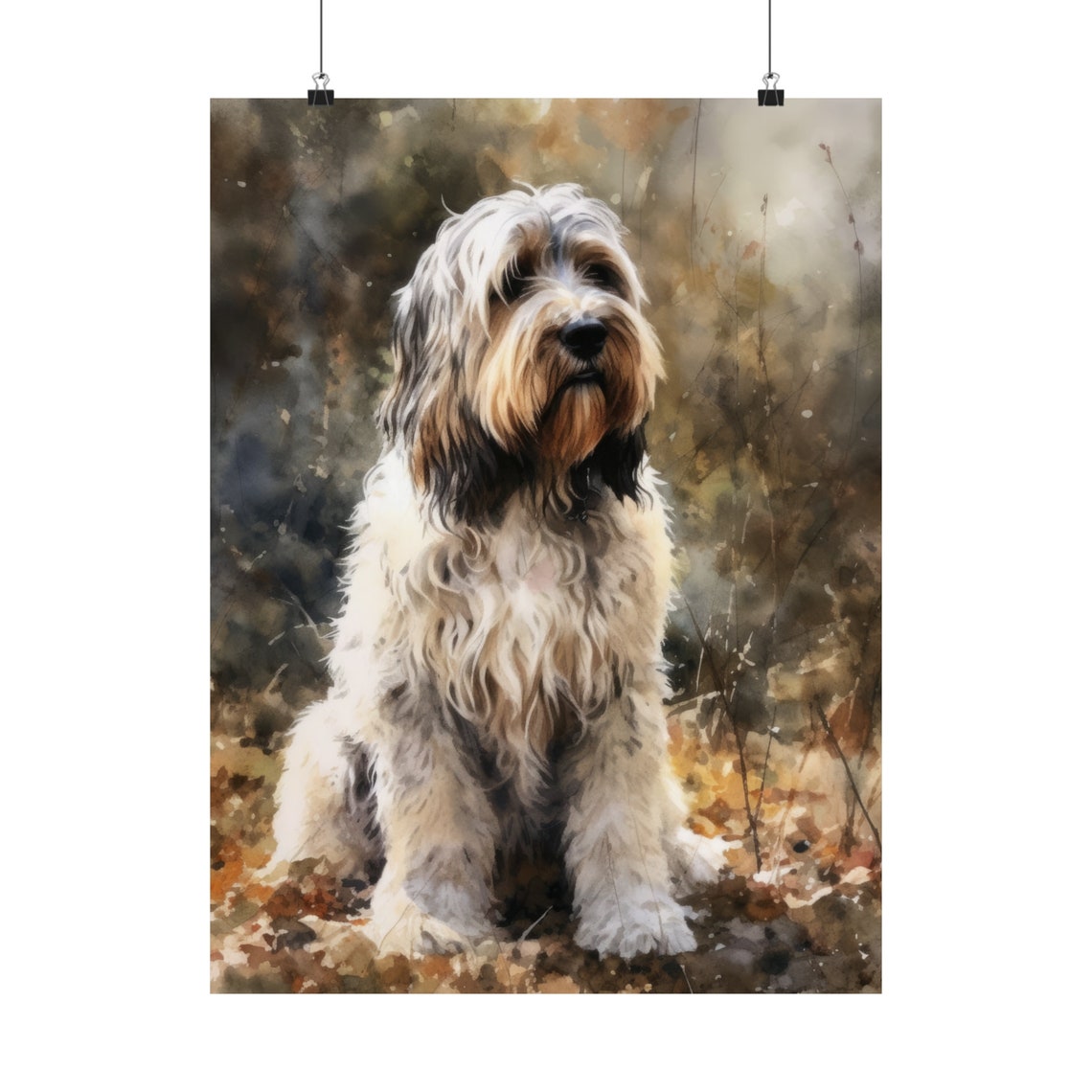 Petit Basset Griffon Vendeen Dog Art Print Dog Wall Art Animal Art Print Animal Art Poster Dog Lover Gift Colorful Animal Wall Art - Image 5