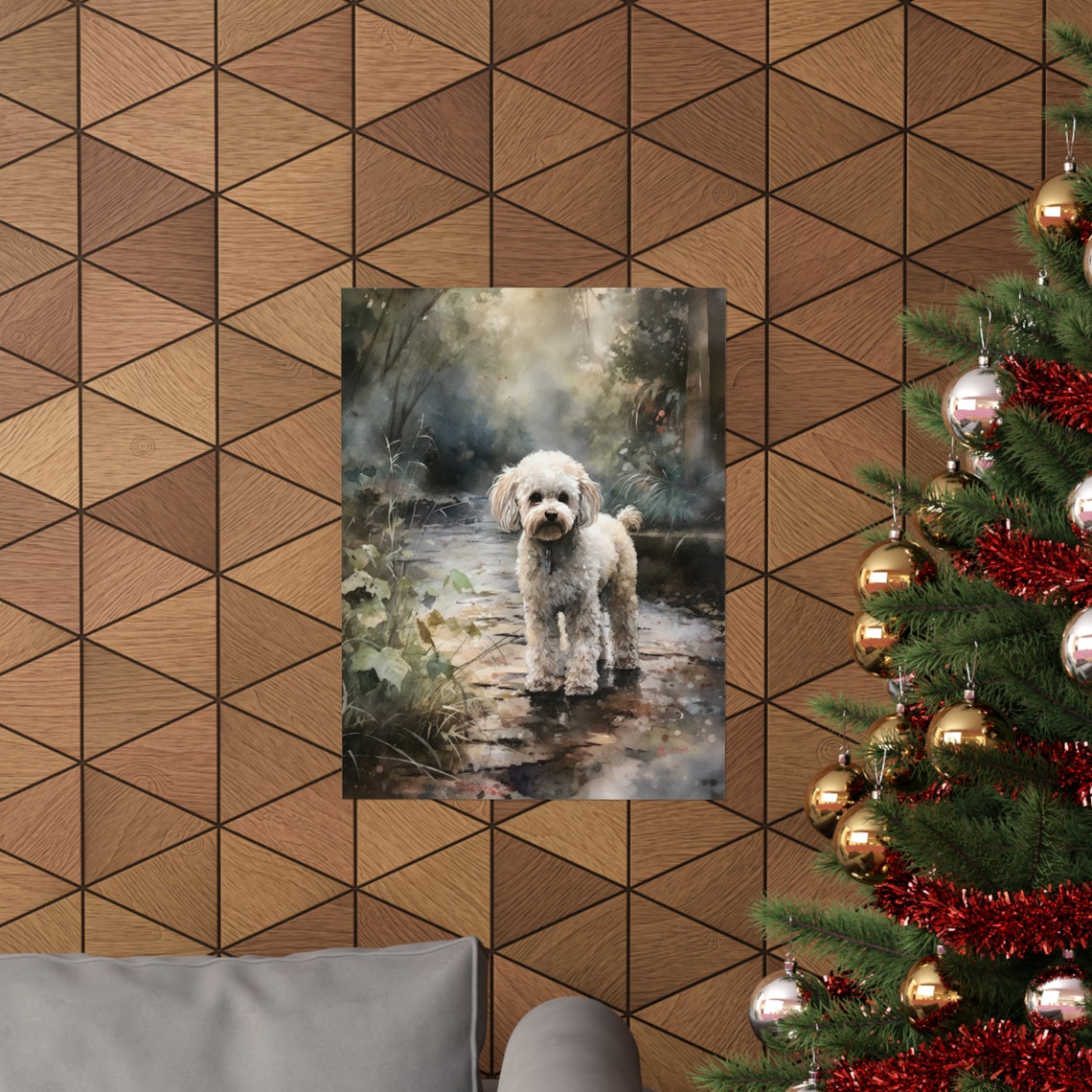 Poodle Dog Art Print Dog Wall Art Animal Art Print Animal Art Poster Dog Lover Gift Colorful Animal Wall Art Cool Dog Art - Image 3