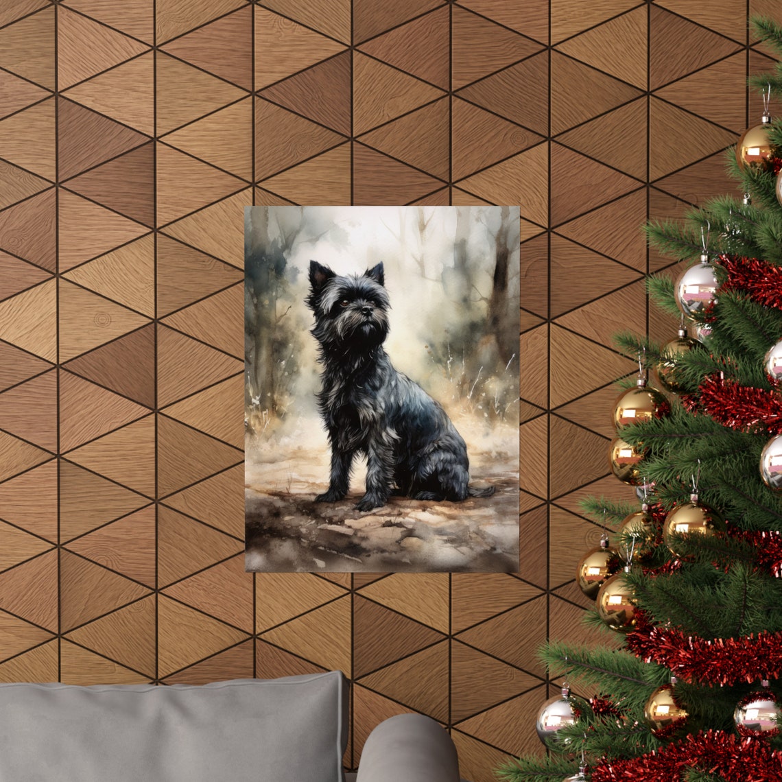 Affenpinscher Dog Art Print Dog Wall Art Animal Art Print Animal Art Poster Dog Lover Gift Colorful Animal Wall Art Cool Dog Art - Image 3