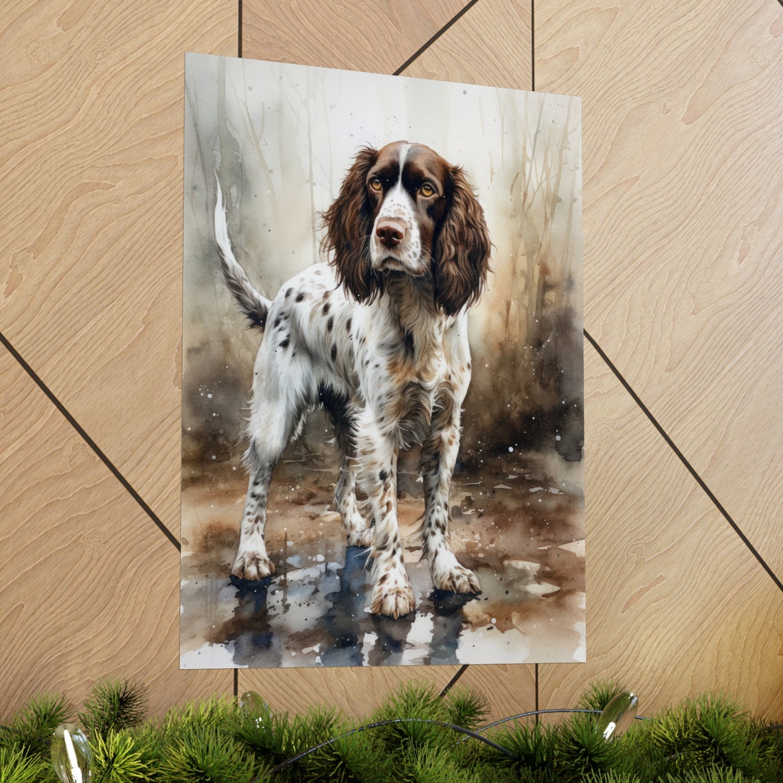 English Springer Spaniel Dog Art Print Dog Wall Art Animal Art Print Animal Art Poster Dog Lover Gift Colorful Animal Wall Art - Image 2