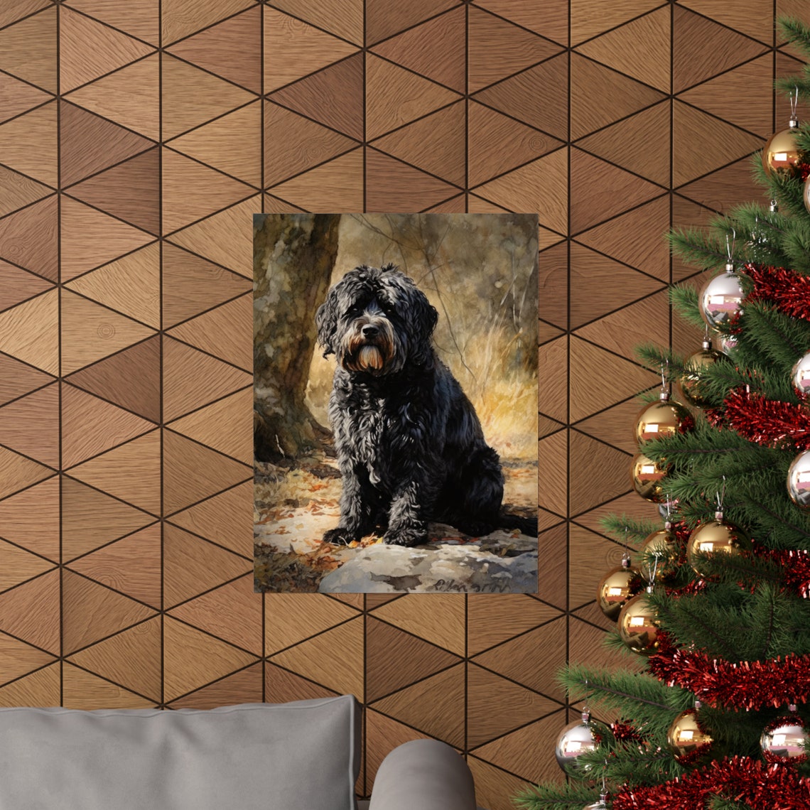 Puli Dog Art Print Dog Wall Art Animal Art Print Animal Art Poster Dog Lover Gift Colorful Animal Wall Art Cool Dog Art - Image 3