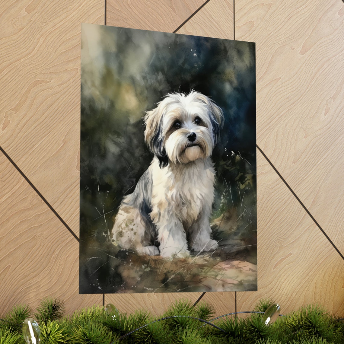 Tibetan Terrier Dog Art Print Dog Wall Art Animal Art Print Animal Art Poster Dog Lover Gift Colorful Animal Wall Art Cool Dog Art - Image 2