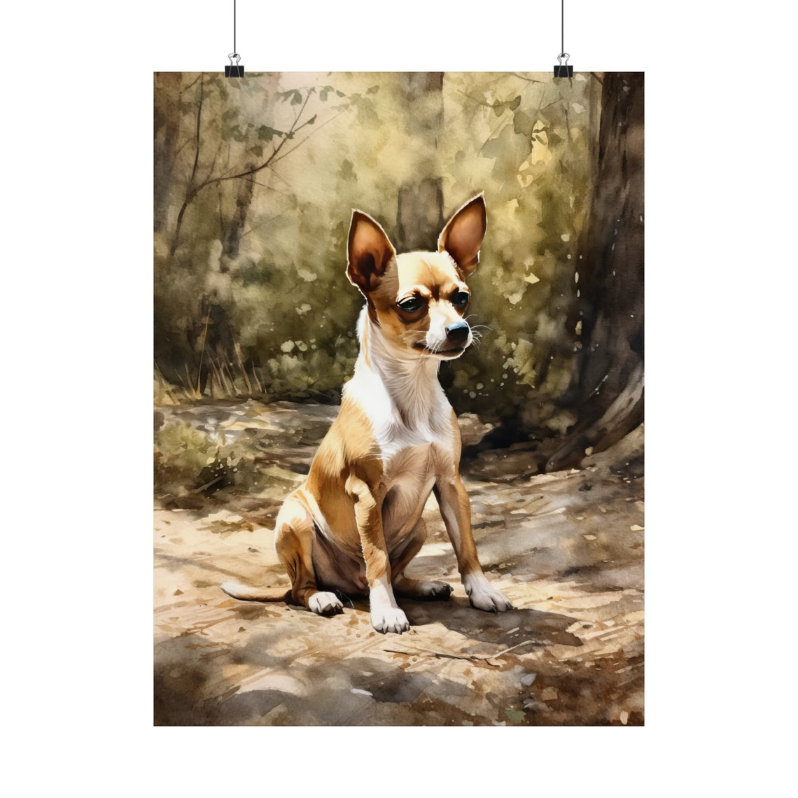 Toy Fox Terrier Dog Art Print Dog Wall Art Animal Art Print Animal Art Poster Dog Lover Gift Colorful Animal Wall Art Cool Dog Art - Image 5