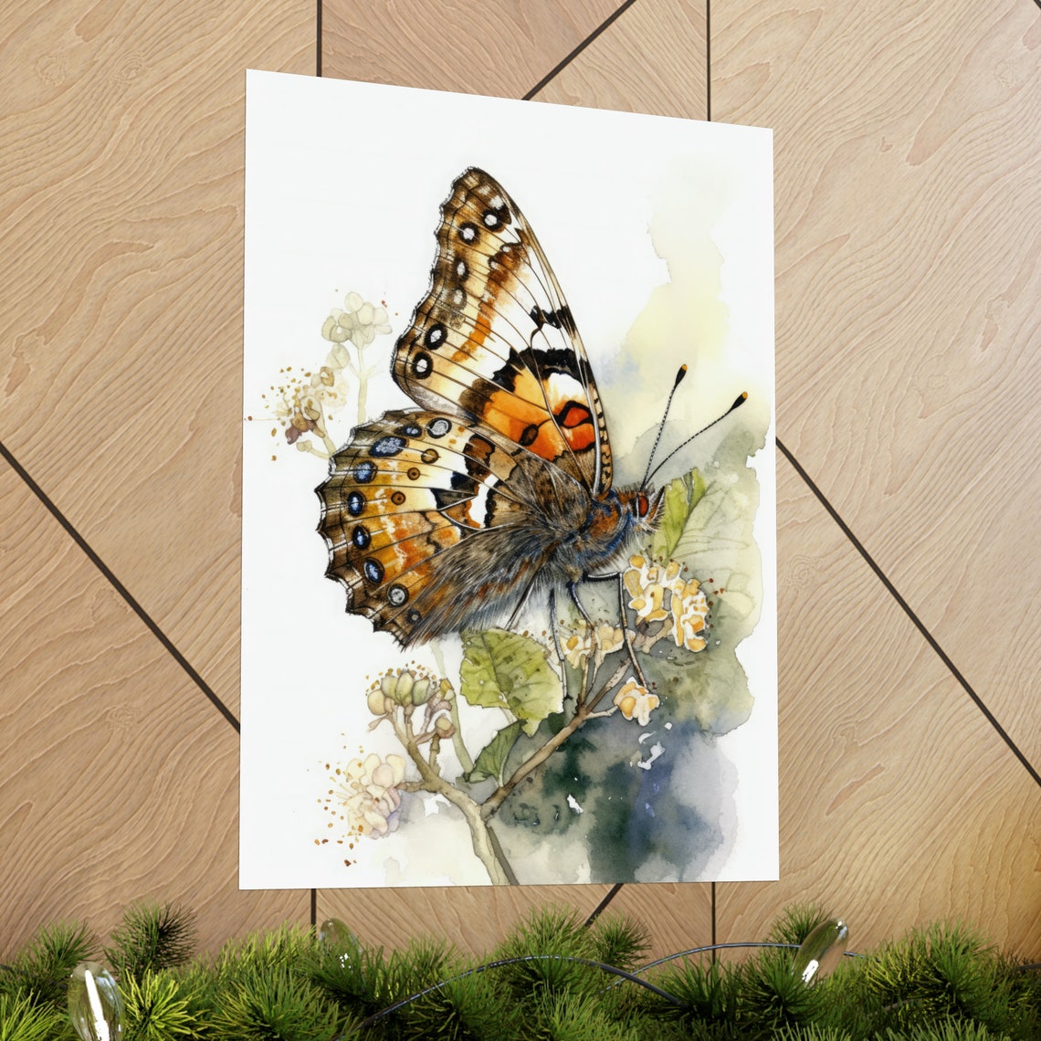 Phaon Crescent Butterfly Art Print Butterfly Home Dcor Watercolor Butterfly Painting Insect Wall Art Nature Lover Butterflies Artwork - Image 2