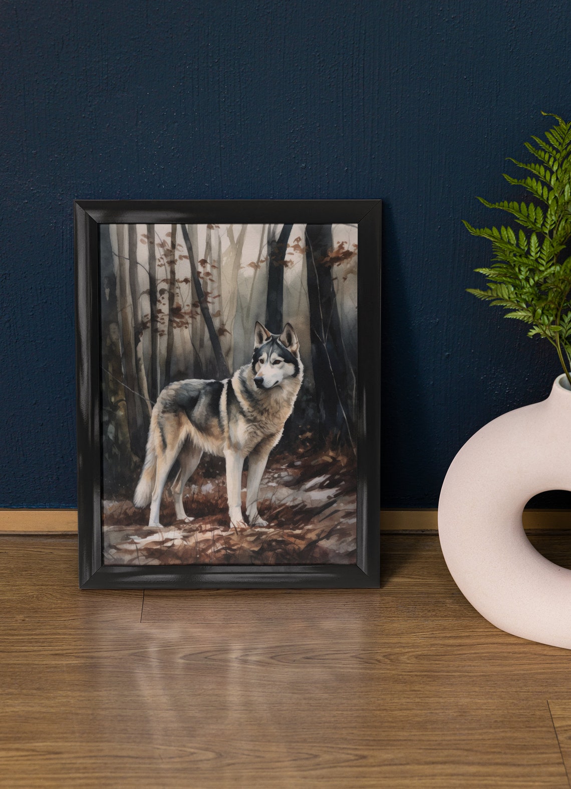 Siberian Husky Dog Art Print Dog Wall Art Animal Art Print Animal Art Poster Dog Lover Gift Colorful Animal Wall Art Cool Dog Art