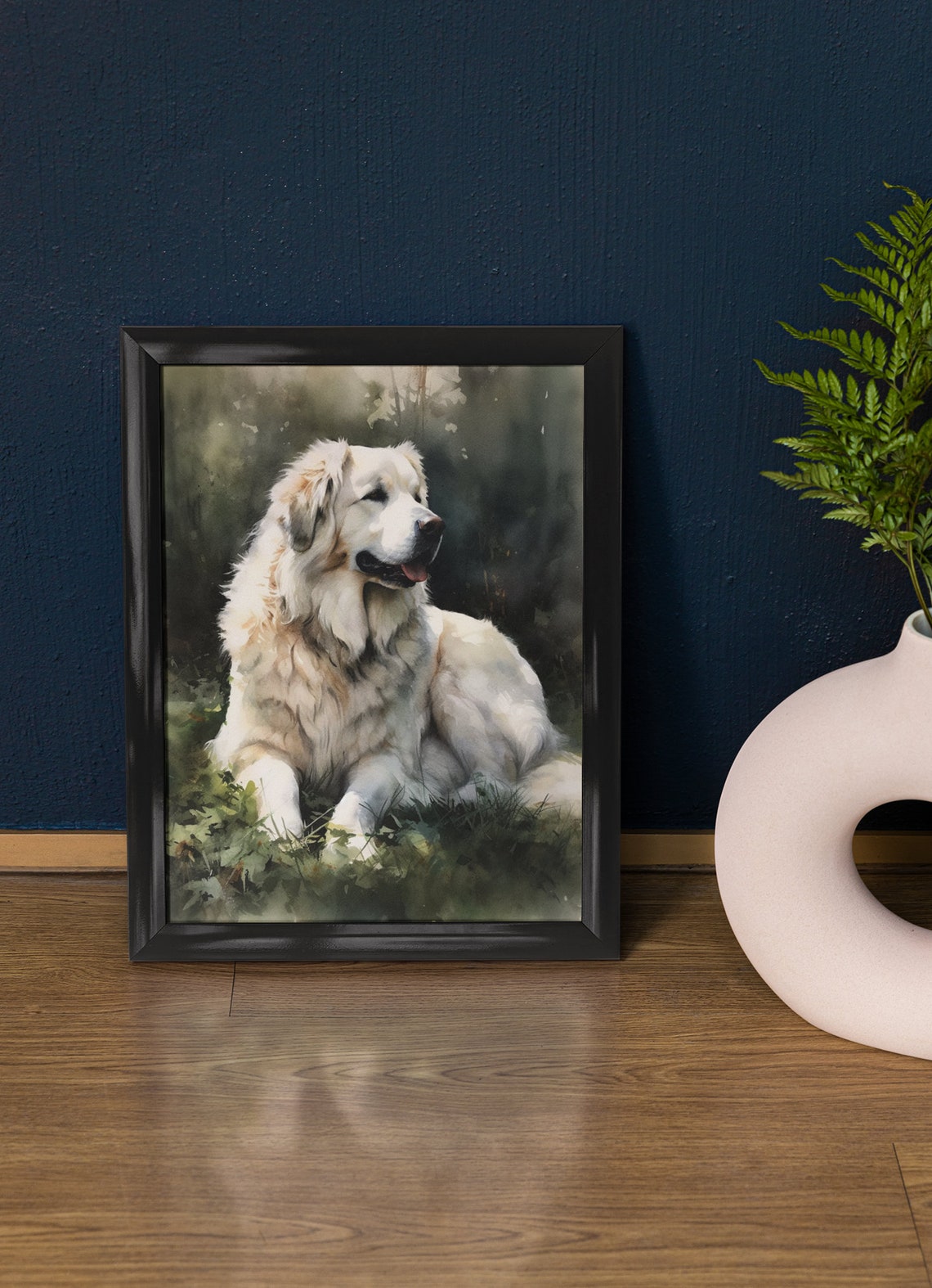 Great Pyrenees Dog Art Print Dog Wall Art Animal Art Print Animal Art Poster Dog Lover Gift Colorful Animal Wall Art Cool Dog Art