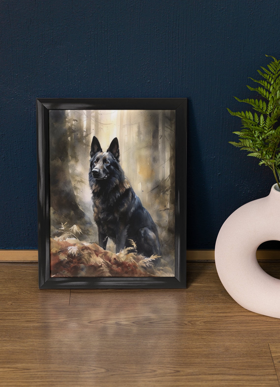 Belgian Sheepdog Dog Art Print Dog Wall Art Animal Art Print Animal Art Poster Dog Lover Gift Colorful Animal Wall Art Cool Dog Art
