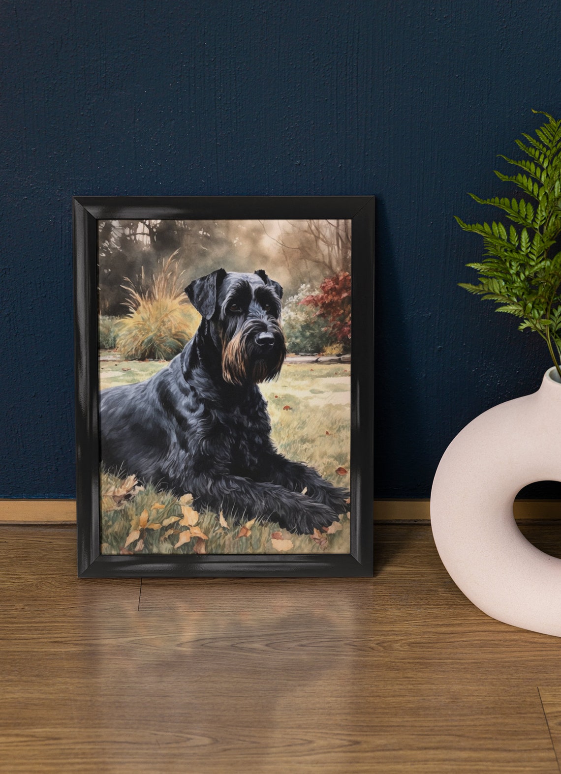 Giant Schnauzer Dog Art Print Dog Wall Art Animal Art Print Animal Art Poster Dog Lover Gift Colorful Animal Wall Art Cool Dog Art
