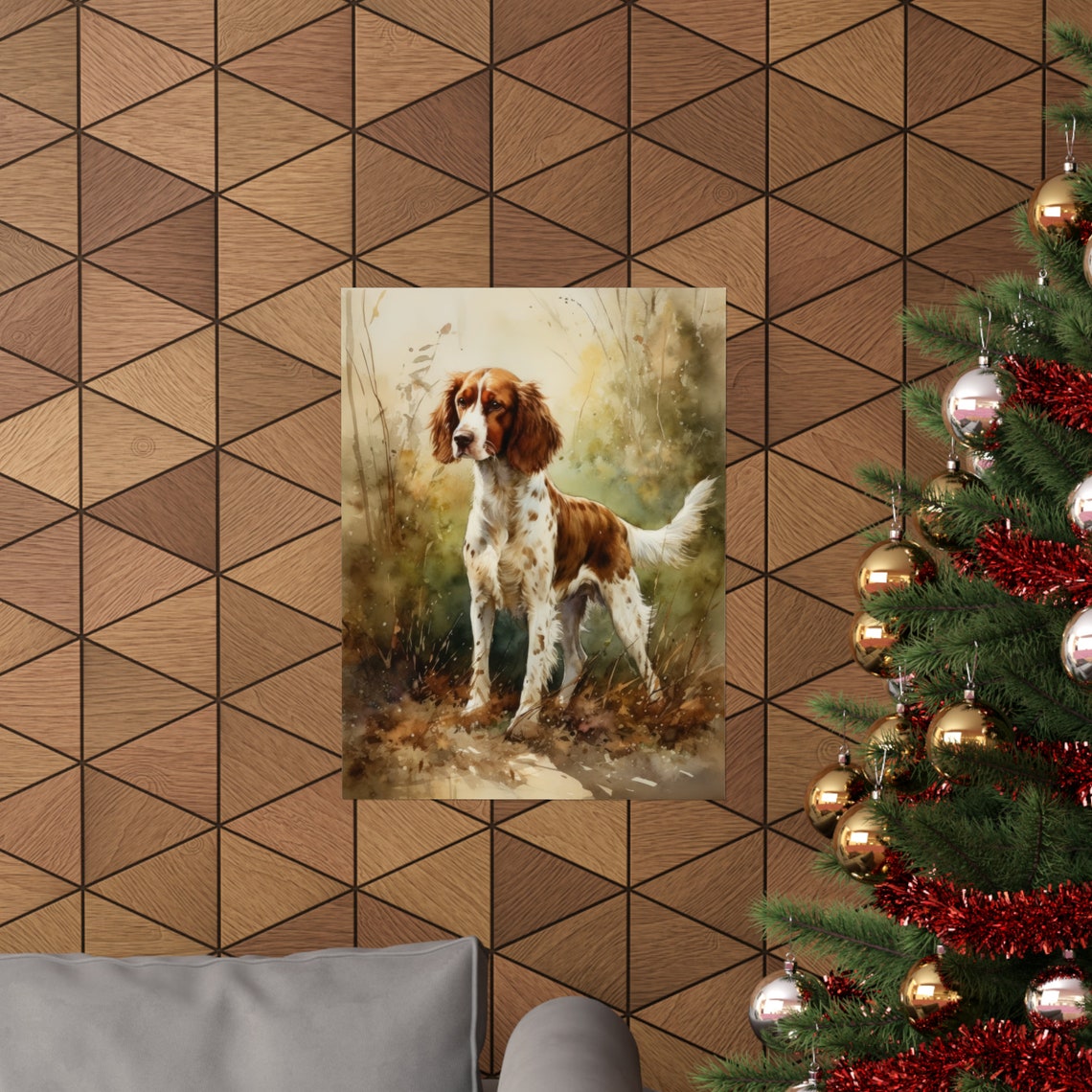 Welsh Springer Spaniel Dog Art Print Dog Wall Art Animal Art Print Animal Art Poster Dog Lover Gift Colorful Animal Wall Art Cool Dog - Image 3