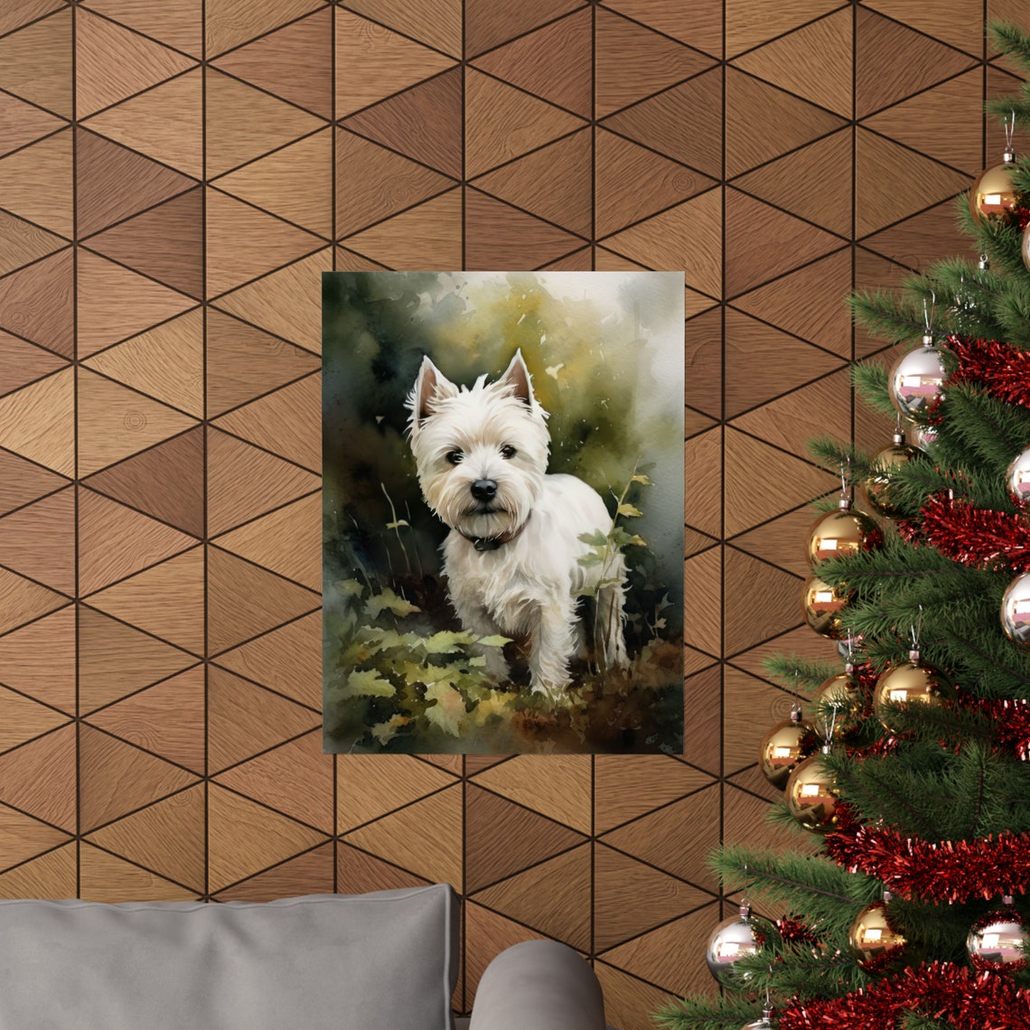 West Highland White Terrier Dog Art Print Dog Wall Art Animal Art Print Animal Art Poster Dog Lover Gift Colorful Animal Wall Art - Image 3