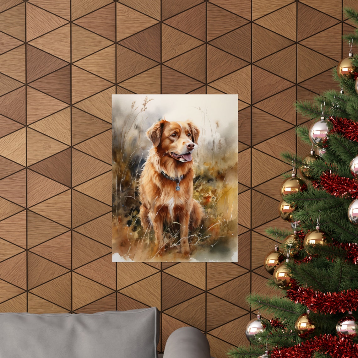 Nova Scotia Duck Tolling Retriever Dog Art Print Dog Wall Art Animal Art Print Animal Art Poster Dog Lover Gift Colorful Animal Art - Image 3