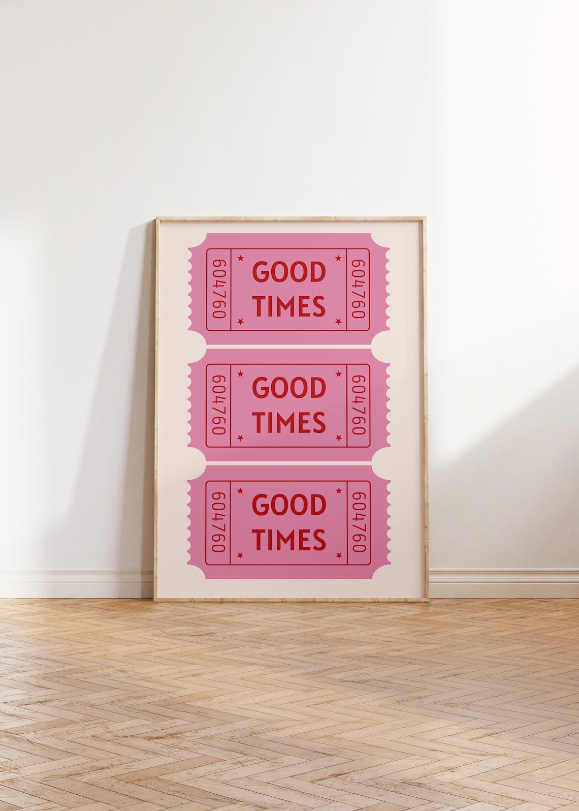 Good Times Ticket Art Print, Retro Bar Cart Decor - Image 3