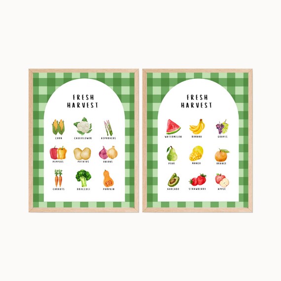 Kids Fruit And Vegetable Shop Menu Pretend Play Market Stall Role Play Menu Montessori Prints Playroom Prints Classroom Print