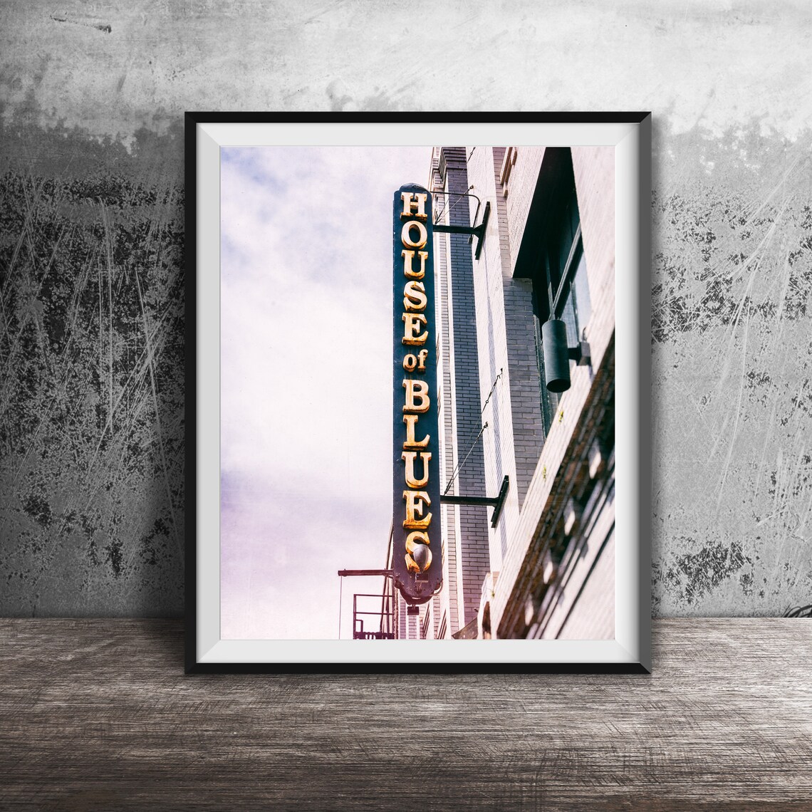 House Of Blues New Orleans Louisiana Unframed Photography Print French Quarter Signs