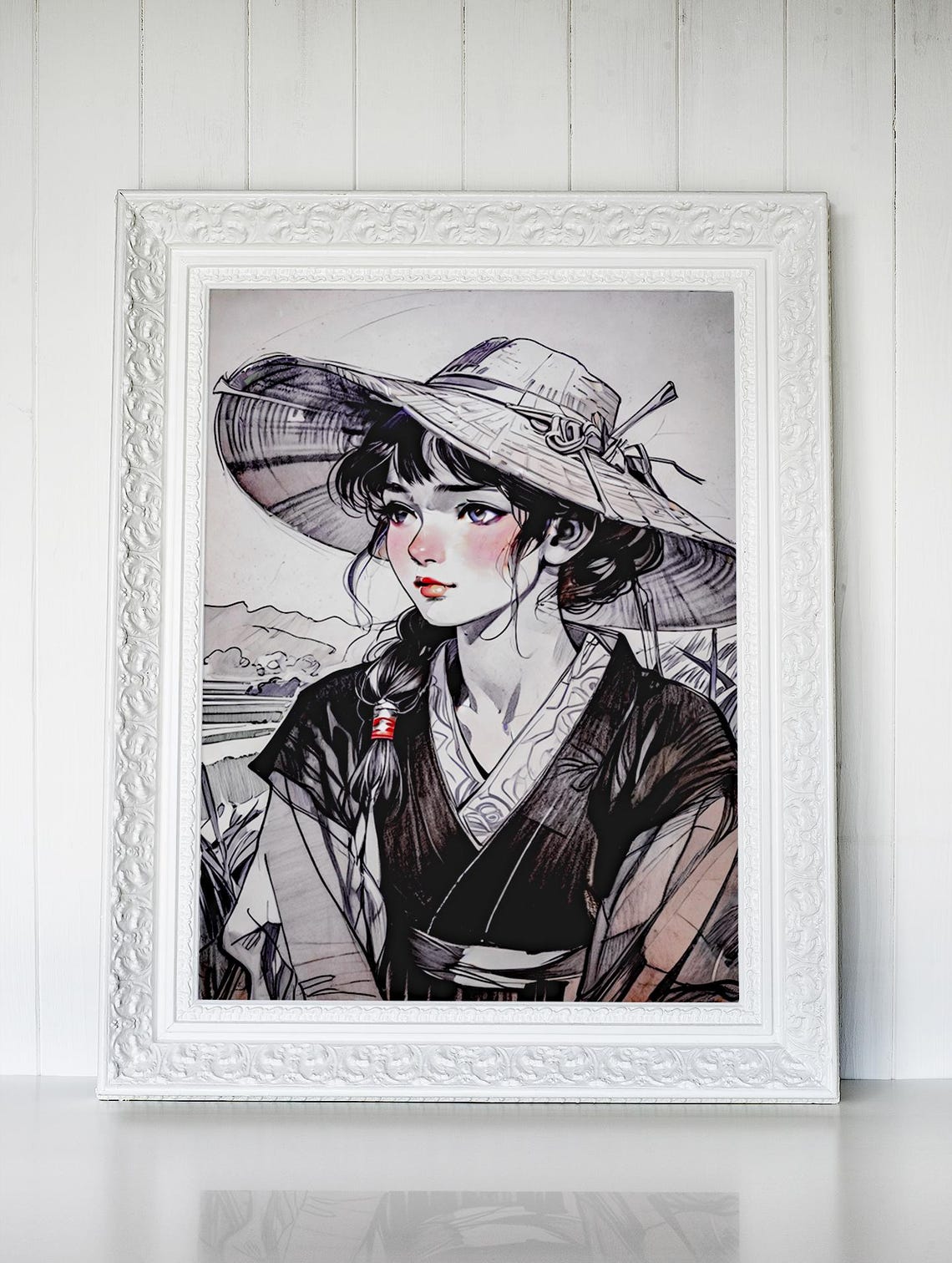 Anime Girl Poster, Retro Manga Art Print - Image 6