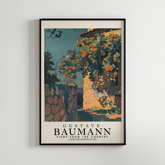 Gustave Baumann Art Poster Wall Home Decor Living Room Nature Woodblock Print Illustration