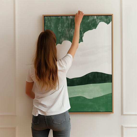 Green Mountain Travel Poster
