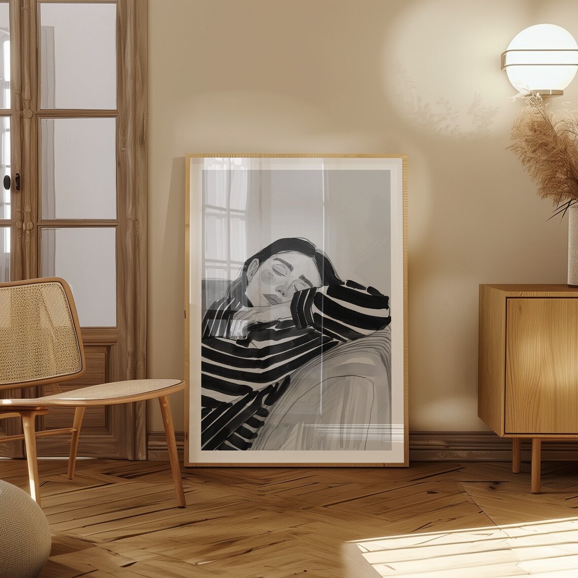 Abstract Woman Contemporary Art Print, Eclectic Decor - Image 3