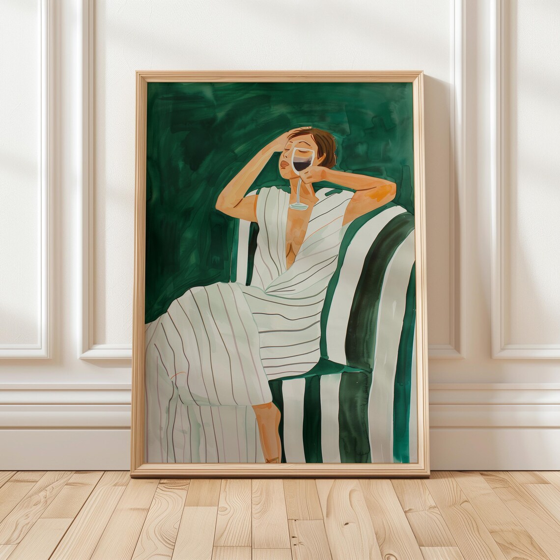 Abstract People Wall Art, Minimalist Living Room Print