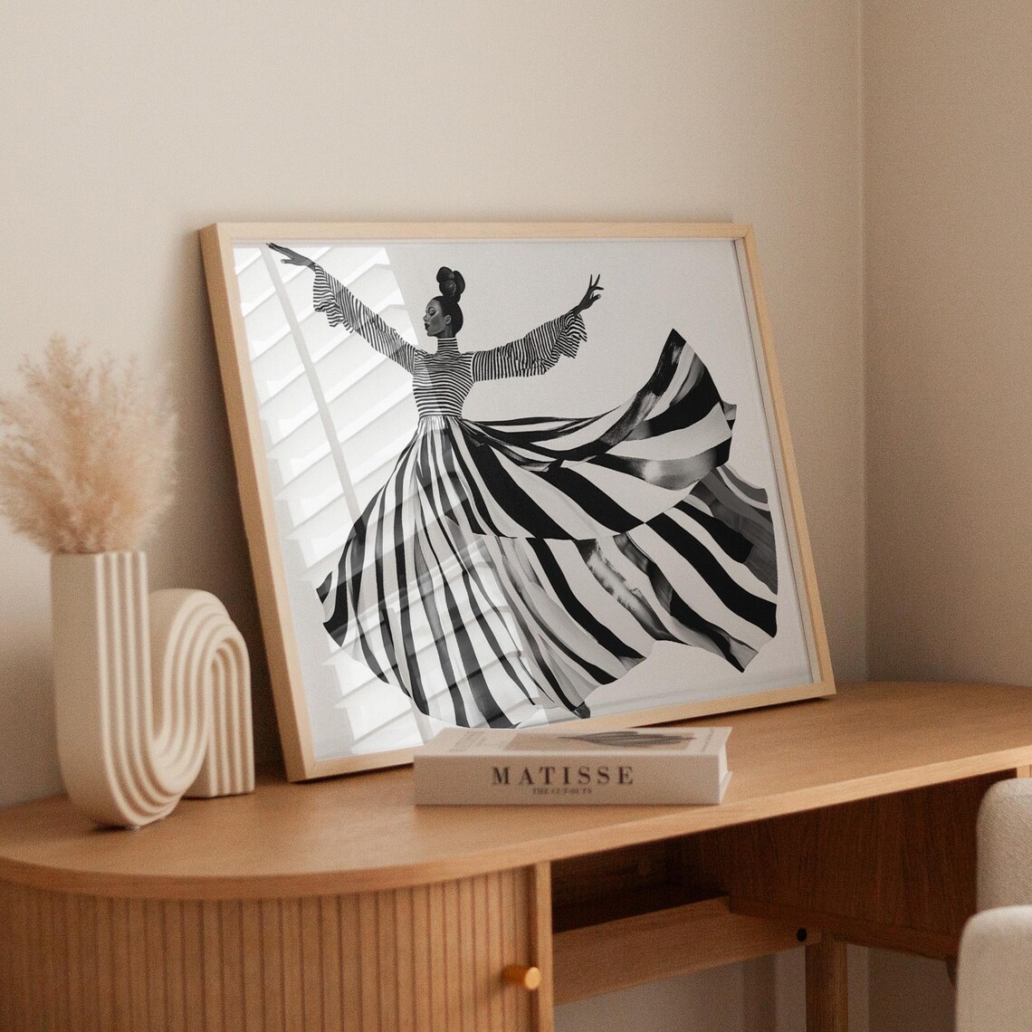 Dance Of Joy Abstract Figure, Modern Decor Art Print - Image 4