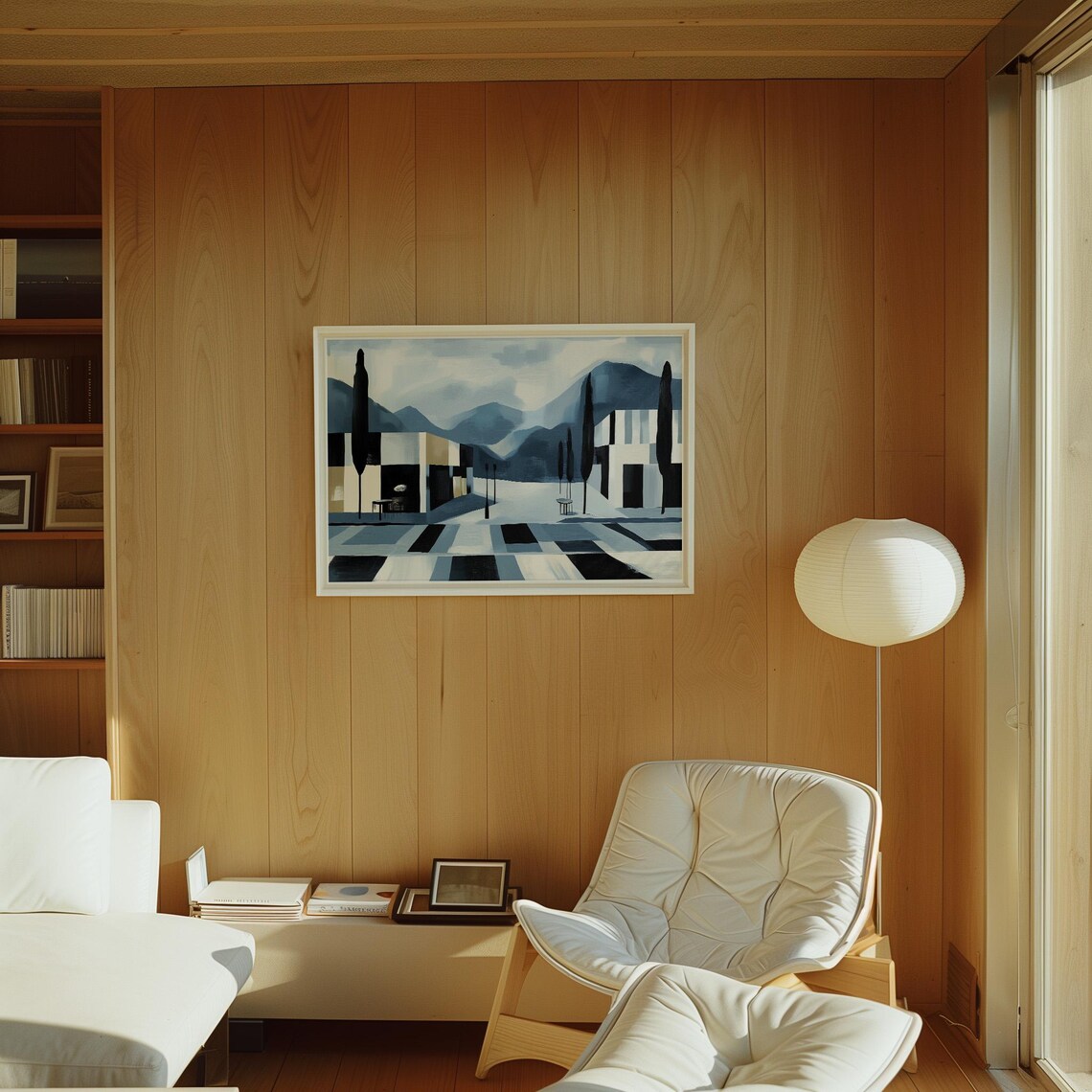 Modern Abstract Cityscape, Minimalist Urban Decor - Image 2