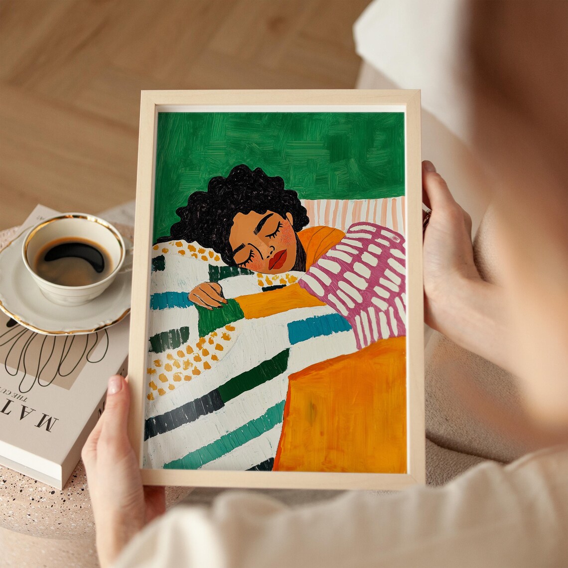 Colorful Cozy Sleep-Themed Wall Art Print - Image 3