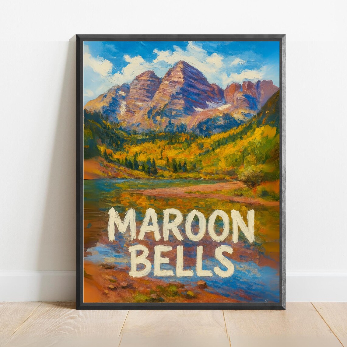 Maroon Bells Colorado Autumn Peaks And Lake Reflection Poster