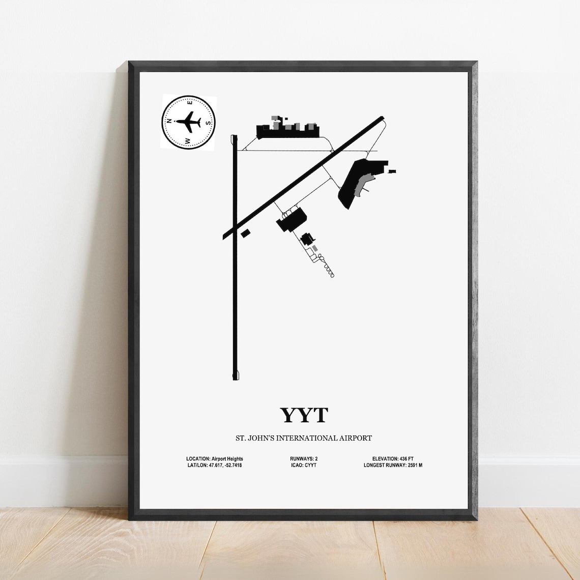 St Johns International Airport Design Map