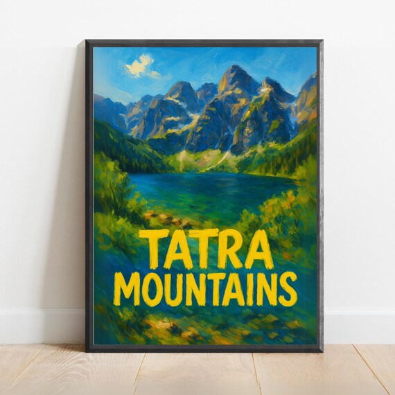 Tatra Mountains Of Poland Emerald Alpine Lake And Peaks Poster