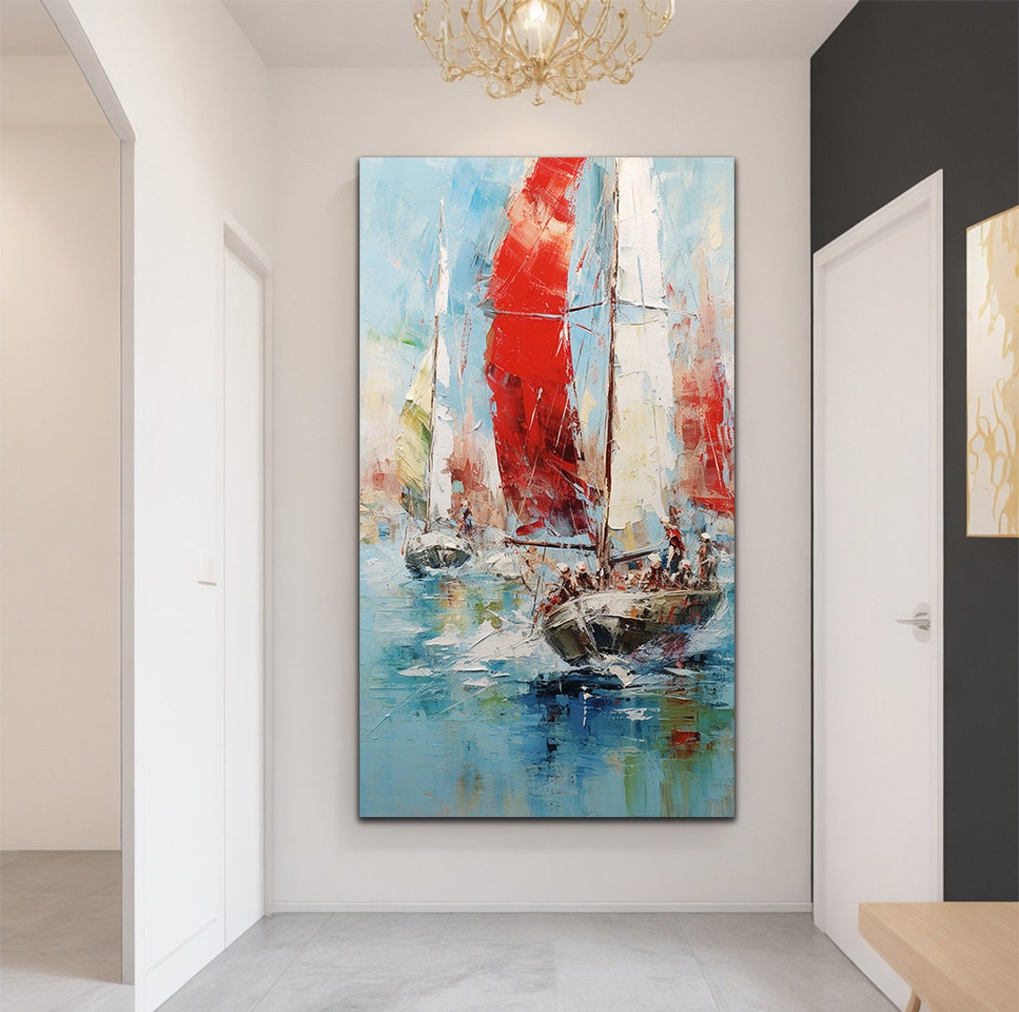Ships Ship Landscape, Seascape Painting - Image 3