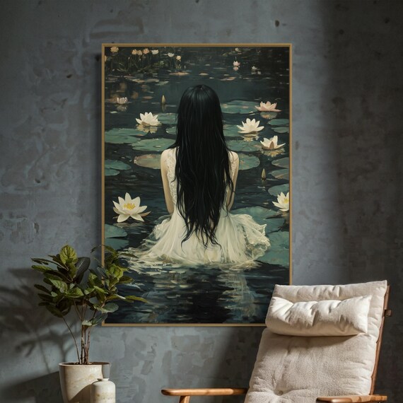 Girl Water Travel Poster
