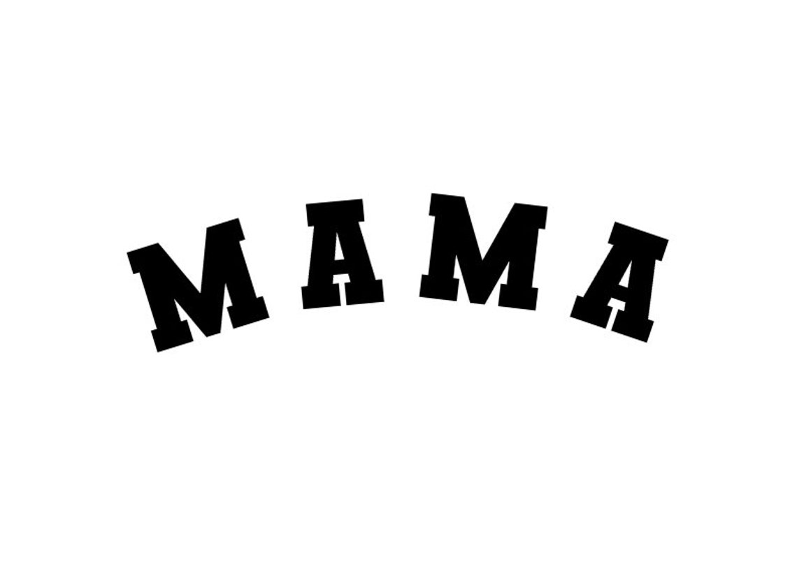 Mama Varsity Retro Typography Art Print